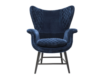 TUDOR VELVET - Velvet armchair with armrests by KARE Design - view 3